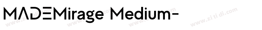 MADEMirage Medium字体转换
